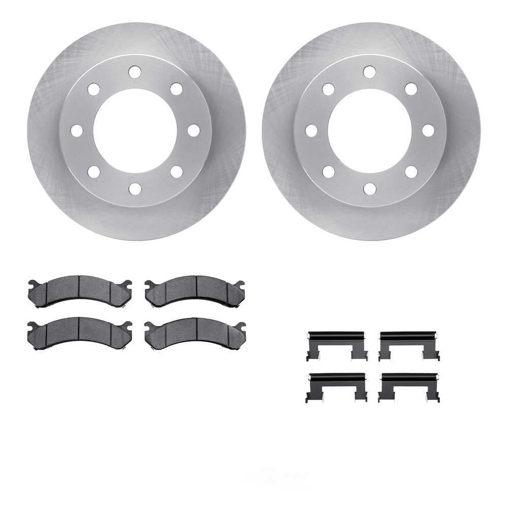 Dynamic Friction Company 6512-48252 DFC Rotors with 5000 Advanced Brake Pads includes Hardware