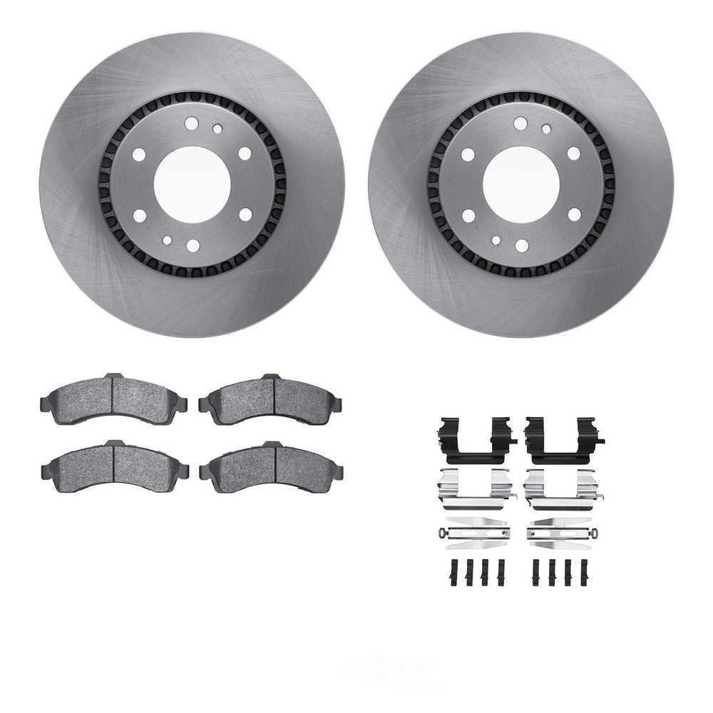 Dynamic Friction Company 6512-48294 DFC Rotors with 5000 Advanced Brake Pads includes Hardware
