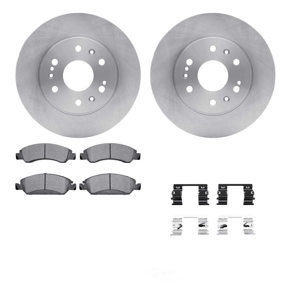 Dynamic Friction Company 6512-48314 DFC Rotors with 5000 Advanced Brake Pads includes Hardware