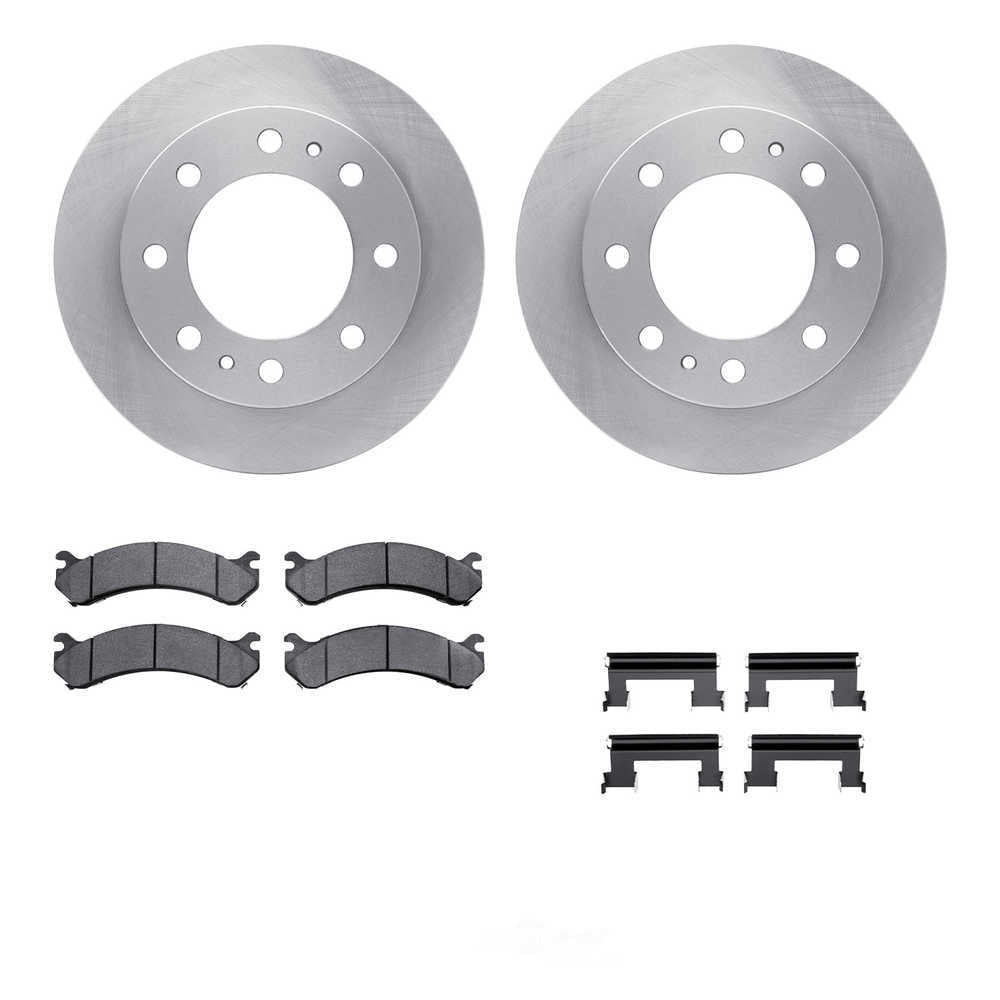 Dynamic Friction Company 6512-48321 DFC Rotors with 5000 Advanced Brake Pads includes Hardware