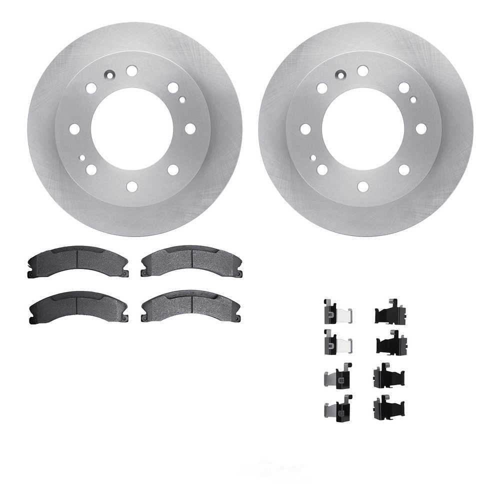 Dynamic Friction Company 6512-48357 DFC Rotors with 5000 Advanced Brake Pads includes Hardware