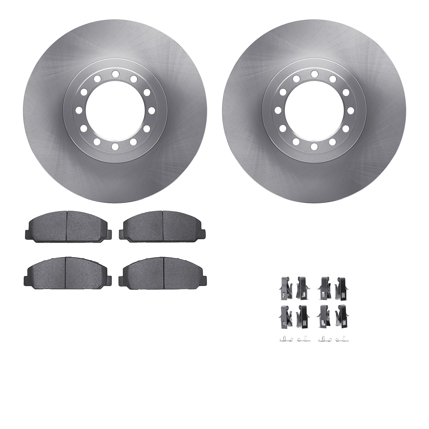 Dynamic Friction Company Front Brake Rotors with 5000 Advanced Brake Pads includes Hardware 6512-48396