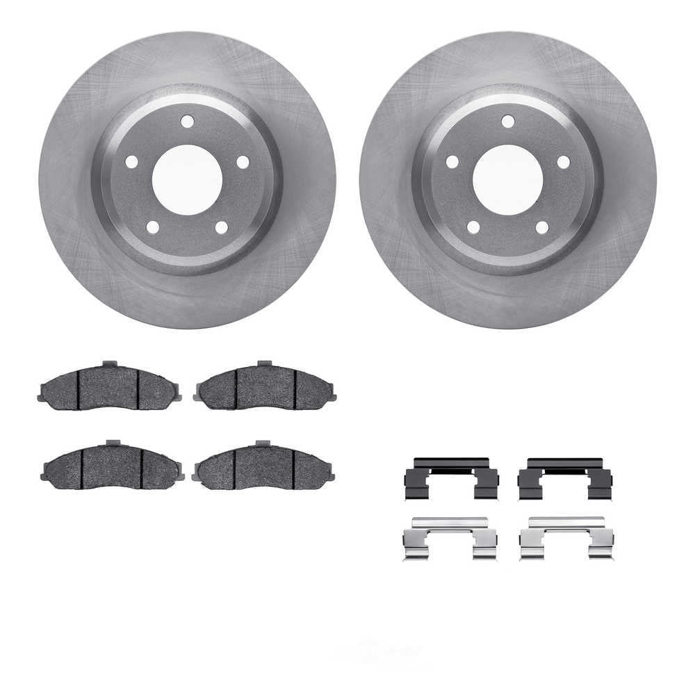 Dynamic Friction Company 6512-52063 DFC Rotors with 5000 Advanced Brake Pads includes Hardware
