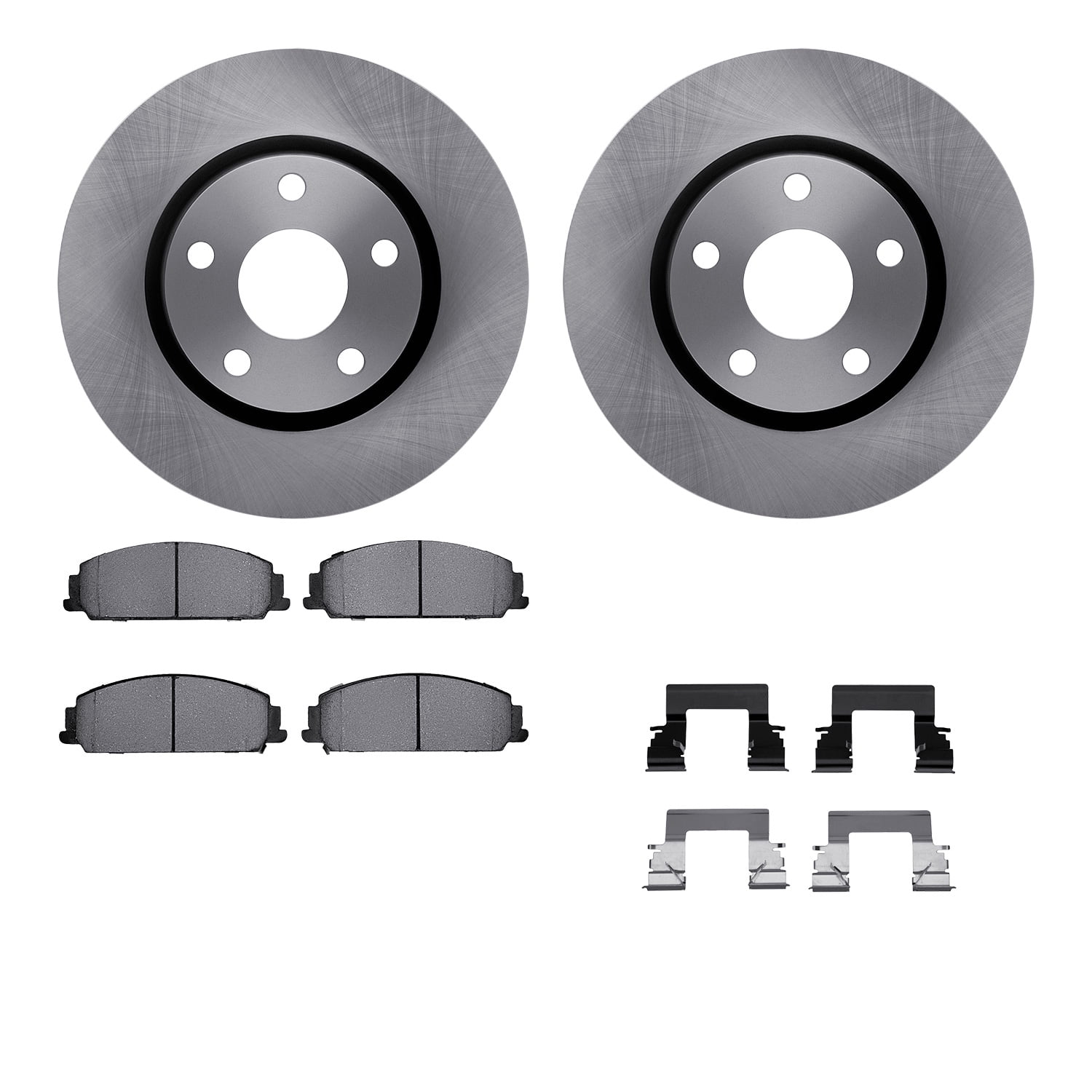 Dynamic Friction Company Front Brake Rotors with 5000 Advanced Brake Pads includes Hardware 6512-52073
