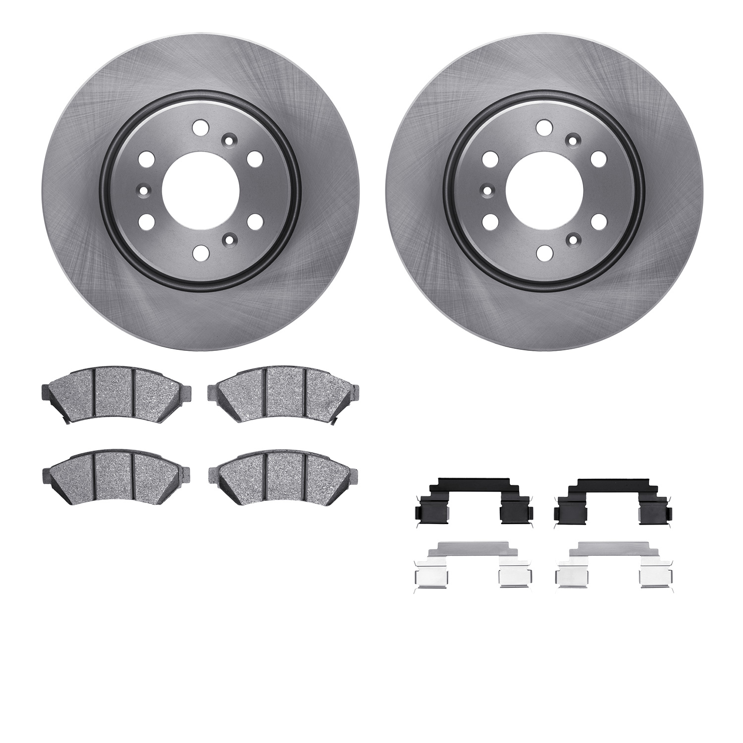 Dynamic Friction Company Front Brake Rotors with 5000 Advanced Brake Pads includes Hardware 6512-52095