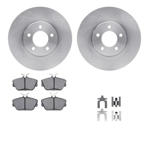 Dynamic Friction 6512‑54346 Front Brake Rotors and 5000 Advanced Pads Kit, (2 Rotors + Pads + Hardware)