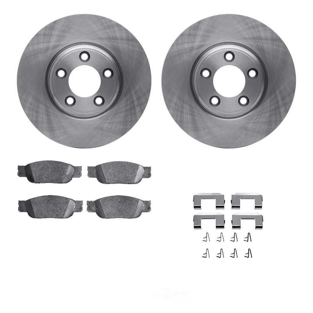 Dynamic Friction Company 6512-54377 DFC Rotors with 5000 Advanced Brake Pads includes Hardware