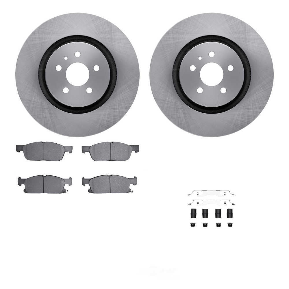 Dynamic Friction Company 6512-55033 DFC Rotors with 5000 Advanced Brake Pads includes Hardware