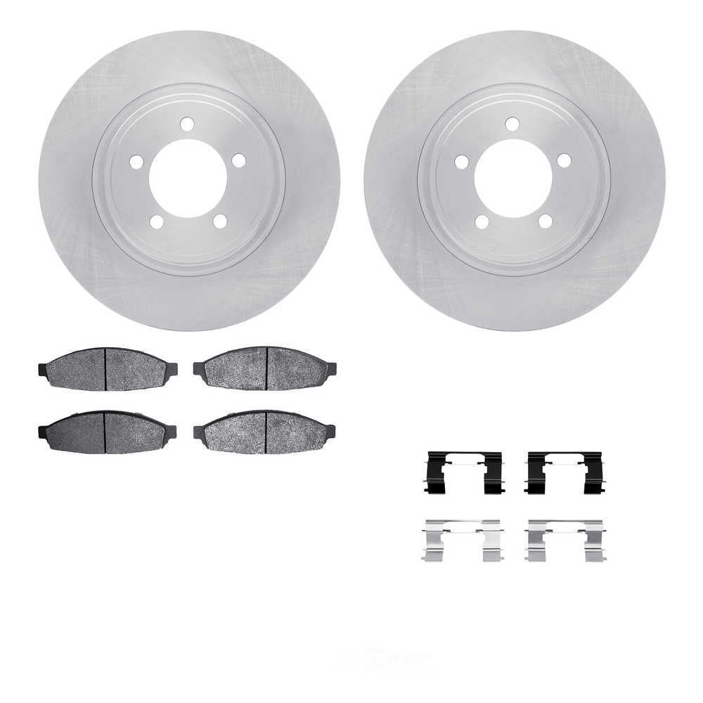 Dynamic Friction Company 6512-55046 DFC Rotors with 5000 Advanced Brake Pads includes Hardware