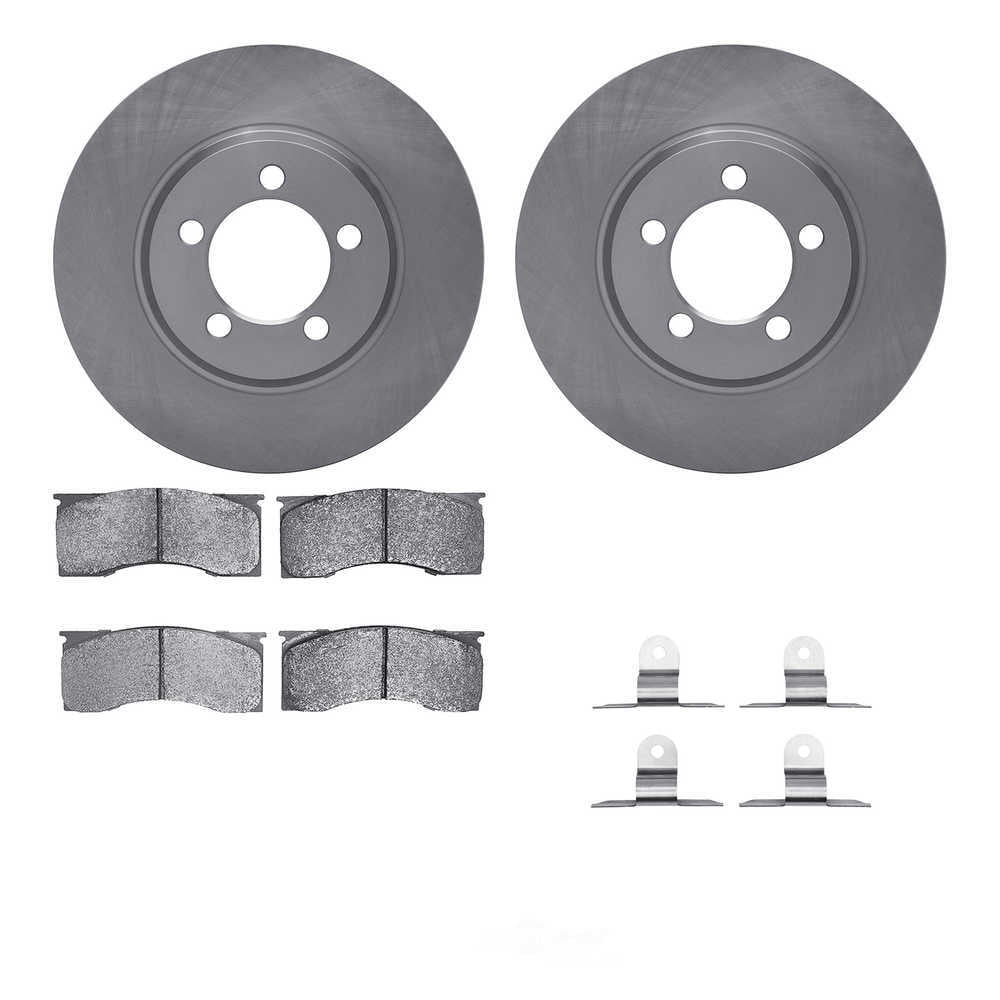 Dynamic Friction Company 6512-55174 DFC Rotors with 5000 Advanced Brake Pads includes Hardware