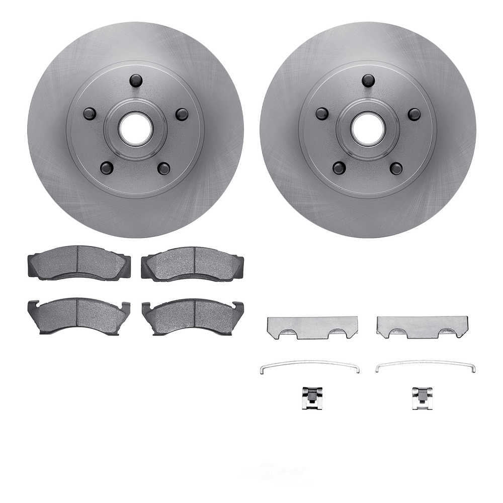 Dynamic Friction Company 6512-56020 DFC Rotors with 5000 Advanced Brake Pads includes Hardware