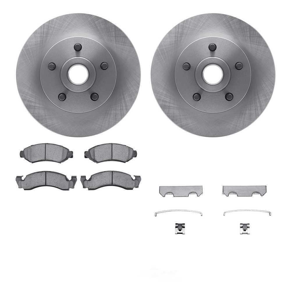 Dynamic Friction Company 6512-56028 DFC Rotors with 5000 Advanced Brake Pads includes Hardware