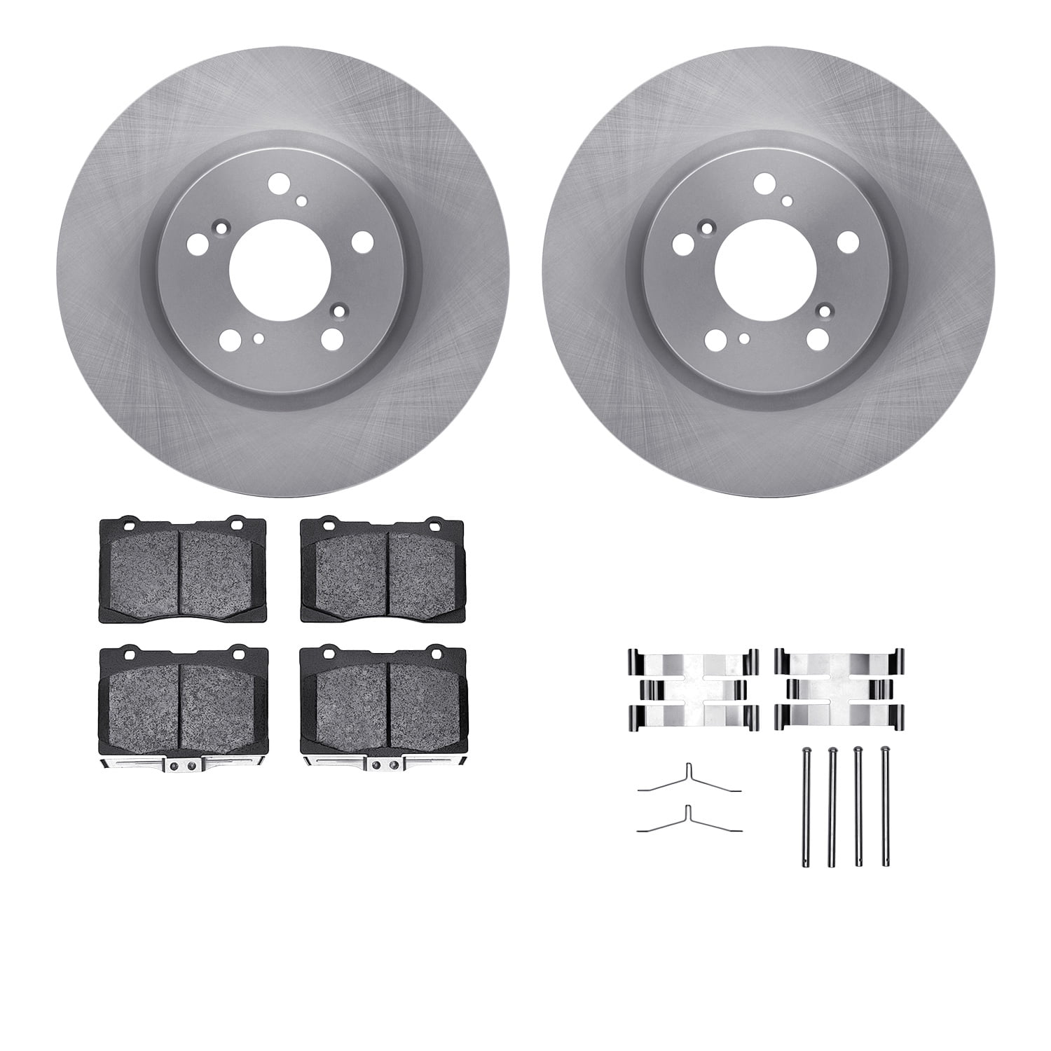 Dynamic Friction Company Front Brake Rotors with 5000 Advanced Brake Pads includes Hardware 6512-58118