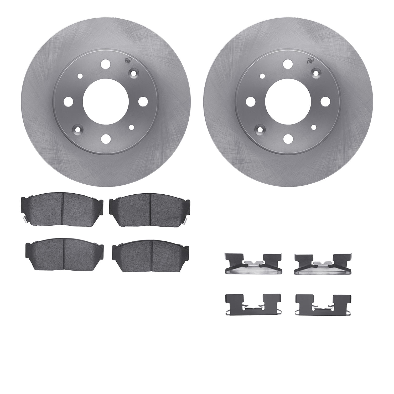 Dynamic Friction Company Front Brake Rotors with 5000 Advanced Brake Pads includes Hardware 6512-59111