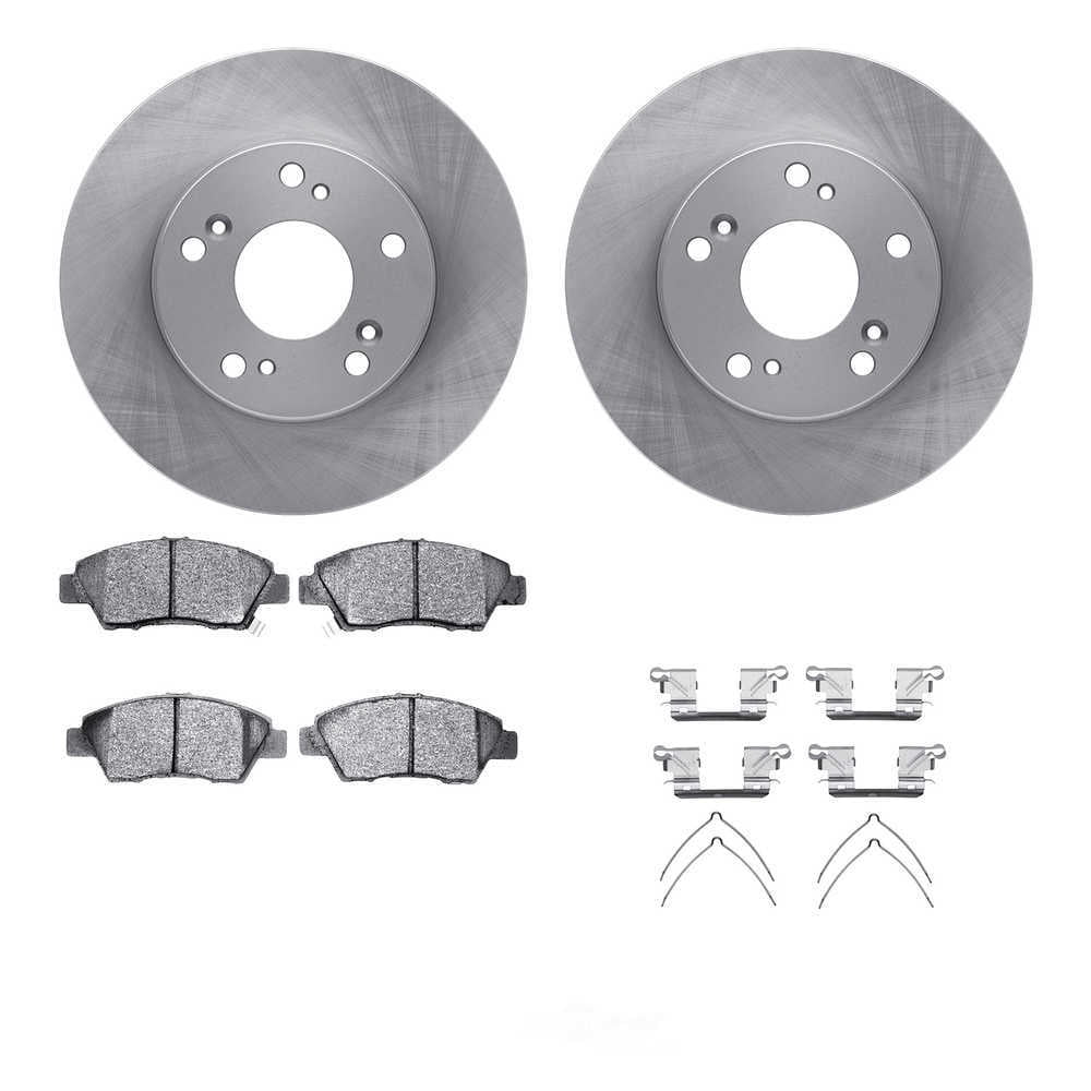 Dynamic Friction Company 6512-59277 DFC Rotors with 5000 Advanced Brake Pads includes Hardware