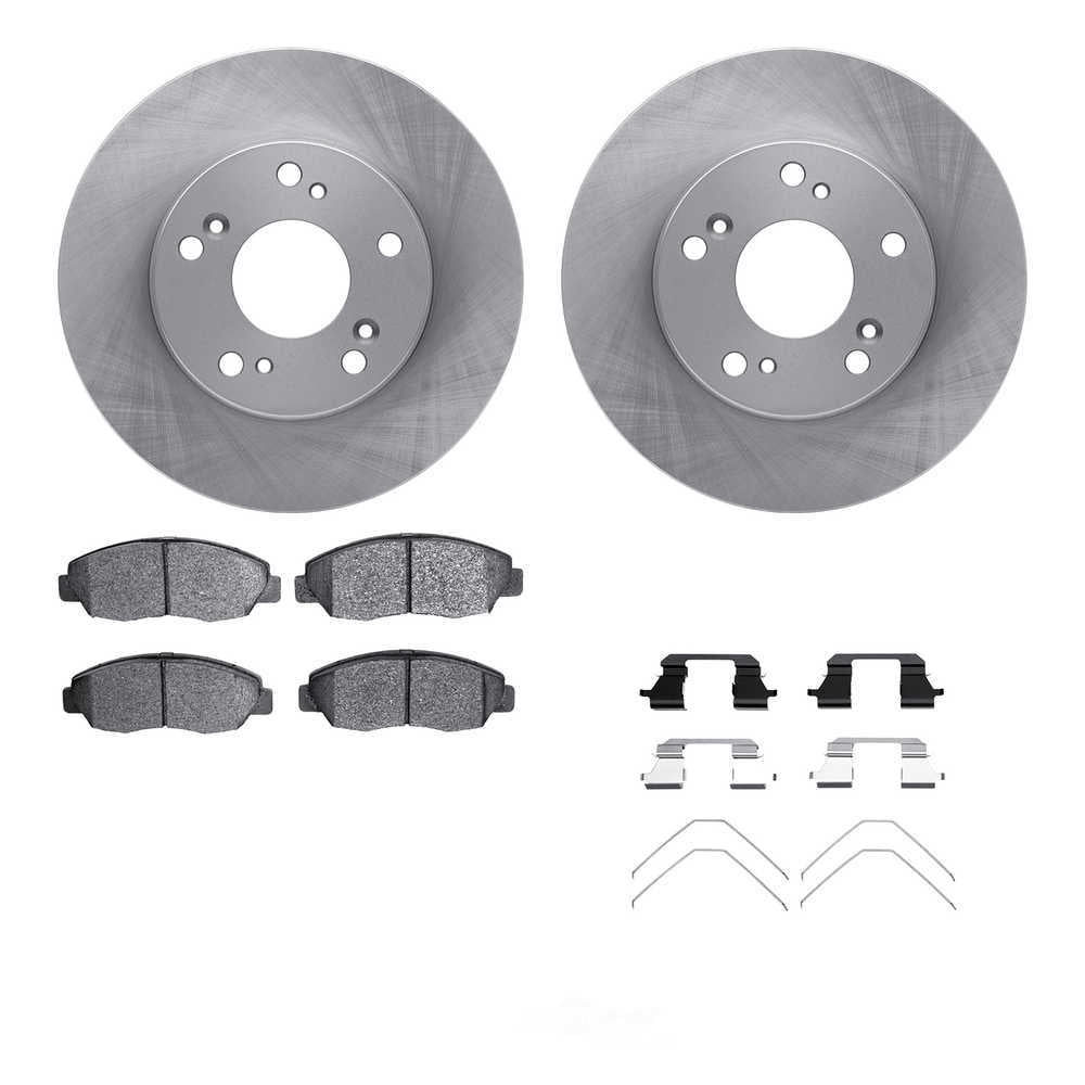 Dynamic Friction Company 6512-59278 DFC Rotors with 5000 Advanced Brake Pads includes Hardware