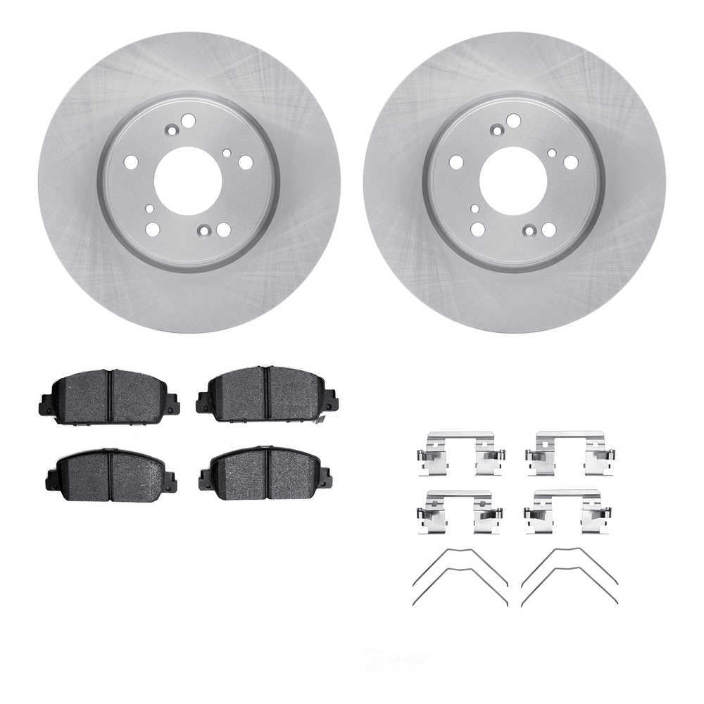 Dynamic Friction Company 6512-59316 DFC Rotors with 5000 Advanced Brake Pads includes Hardware