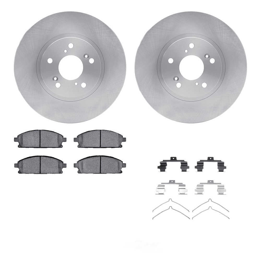 Dynamic Friction Company 6512-59357 DFC Rotors with 5000 Advanced Brake Pads includes Hardware