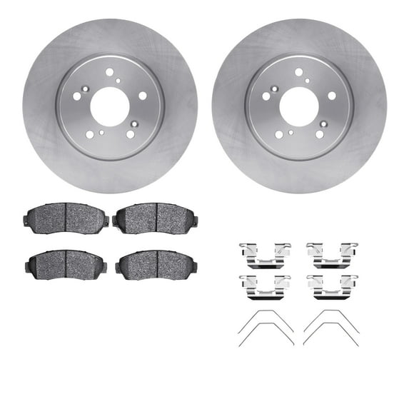 Dynamic Friction Company Front Brake Rotors with 5000 Advanced Brake Pads includes Hardware 6512-59426