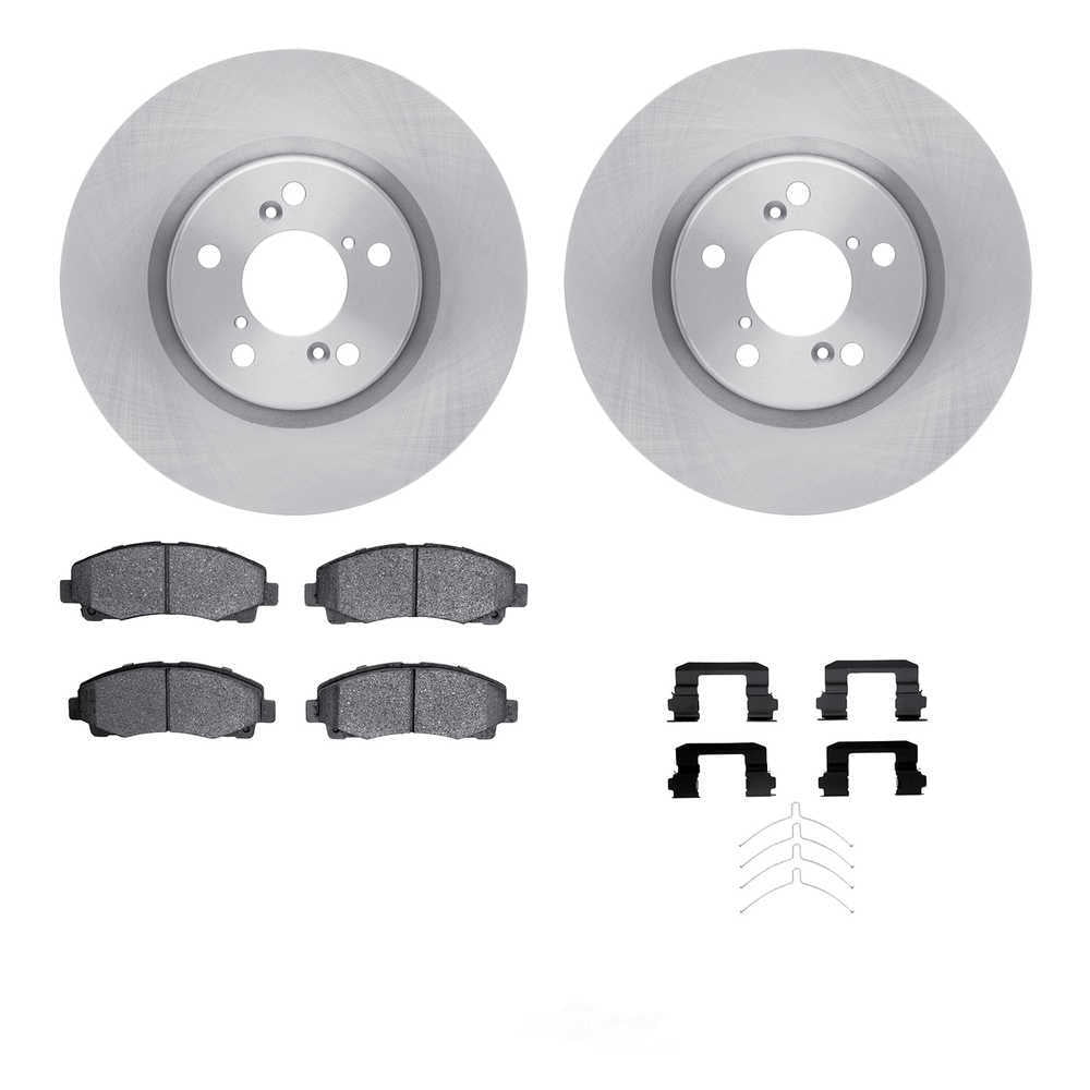 Dynamic Friction Company 6512-59430 DFC Rotors with 5000 Advanced Brake Pads includes Hardware