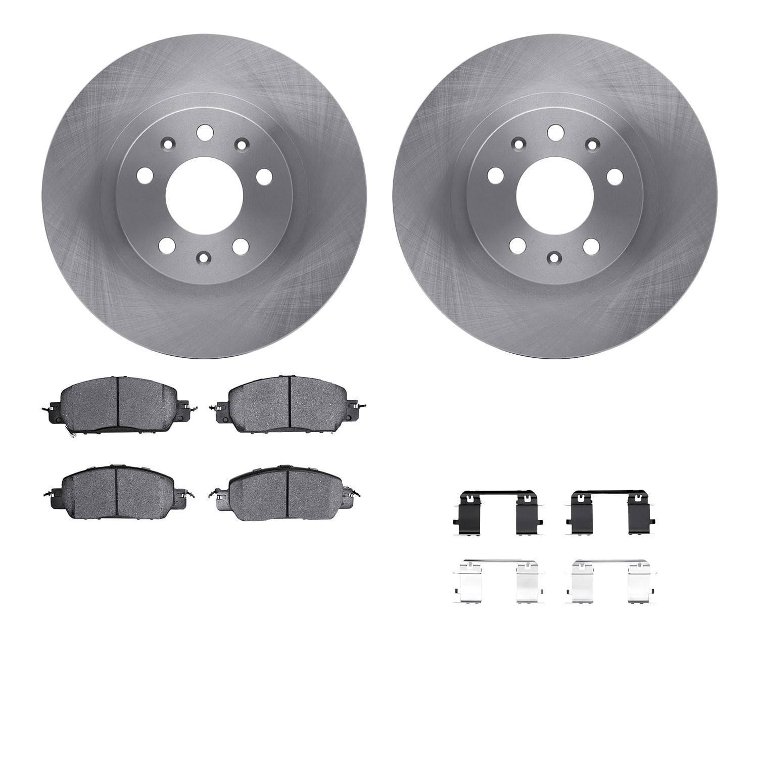 Dynamic Friction Company Front Brake Rotors with 5000 Advanced Brake Pads includes Hardware 6512-59470