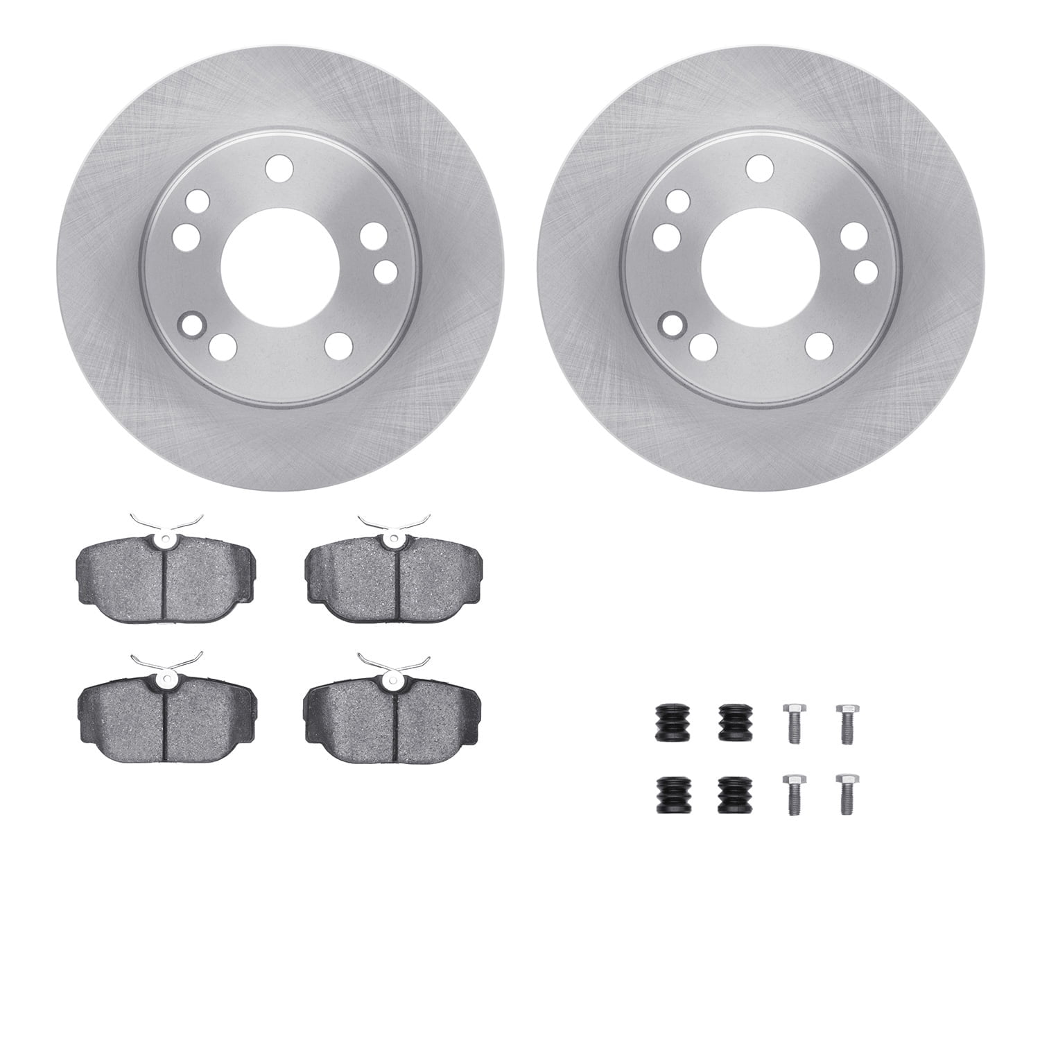 Dynamic Friction Company Front Brake Rotors with 5000 Advanced Brake Pads includes Hardware 6512-63205