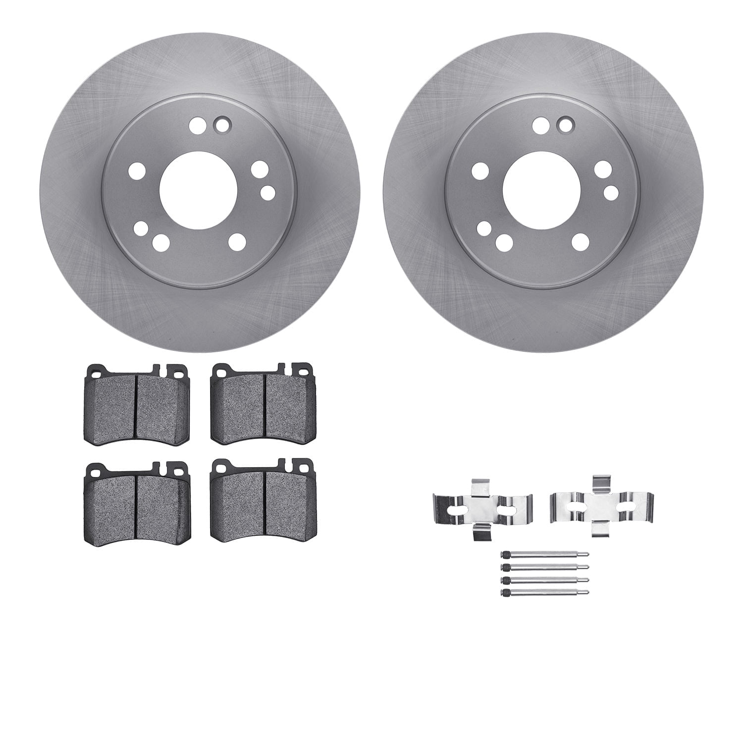 Dynamic Friction Company Front Brake Rotors with 5000 Advanced Brake Pads includes Hardware 6512-63236