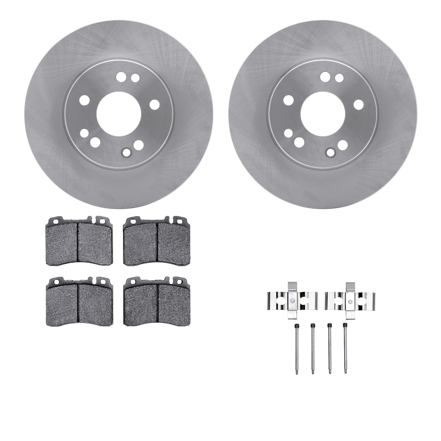 Dynamic Friction Company Front Brake Rotors with 5000 Advanced Brake Pads includes Hardware 6512-63282