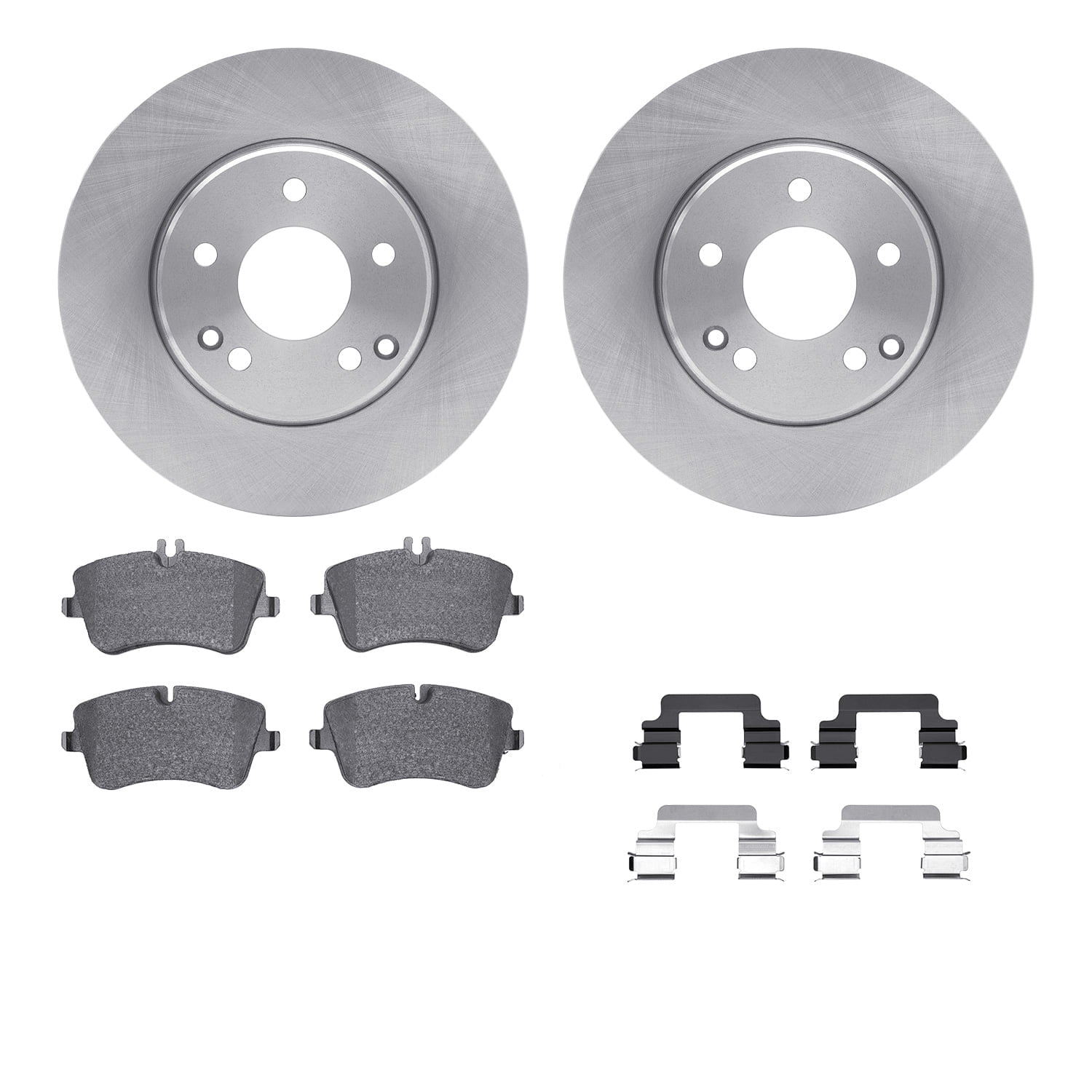 Dynamic Friction Company Front Brake Rotors with 5000 Advanced Brake Pads includes Hardware 6512-63337
