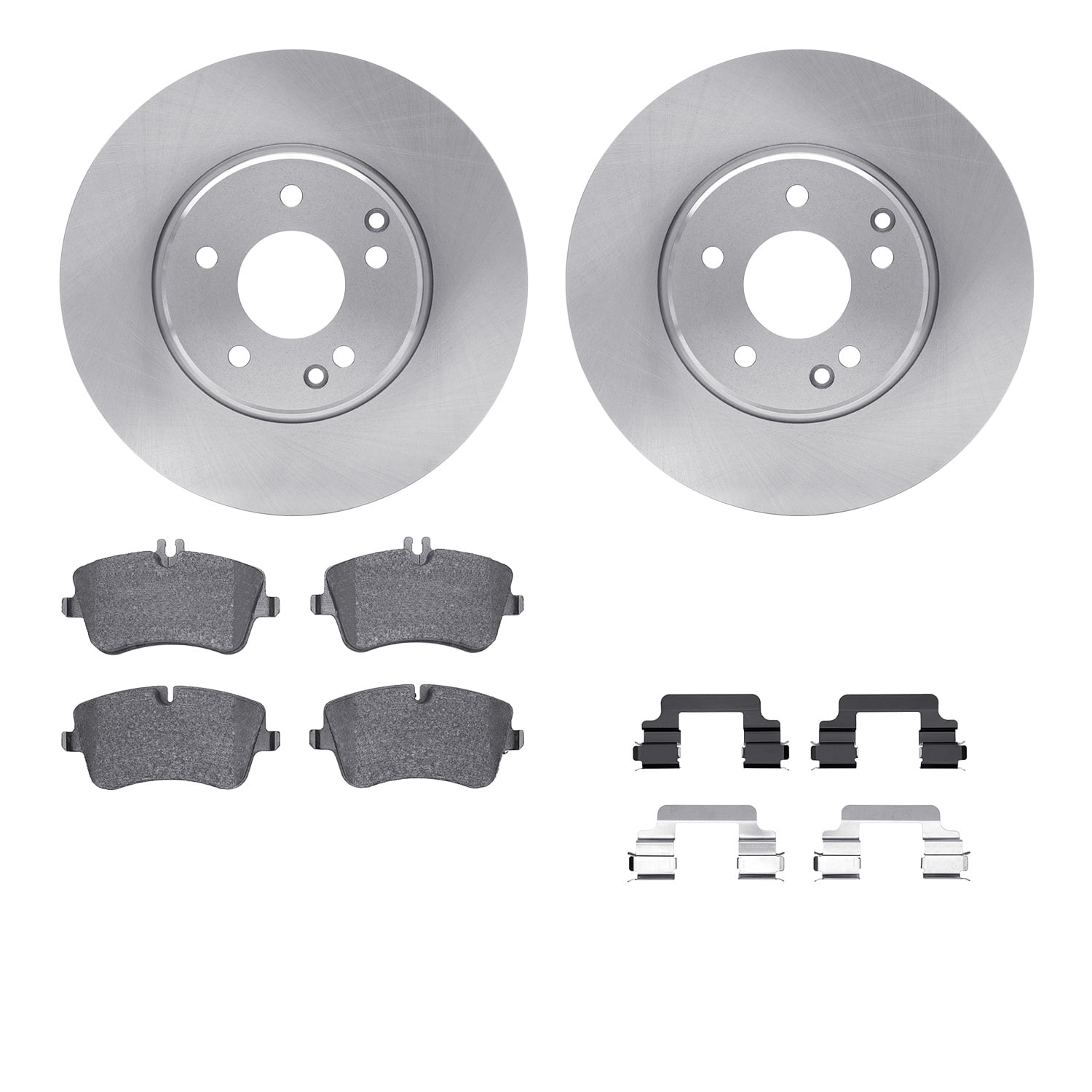 Dynamic Friction Company Front Brake Rotors with 5000 Advanced Brake Pads includes Hardware 6512-63345