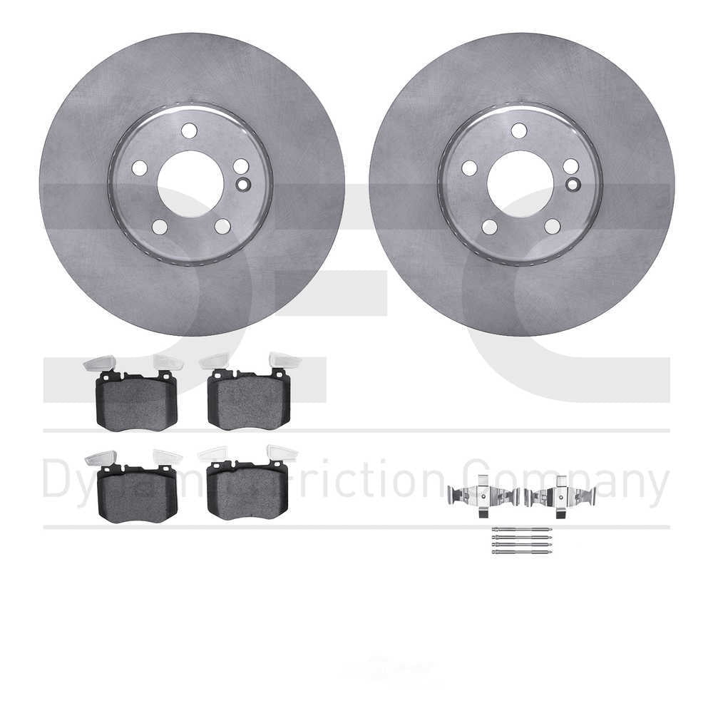 Dynamic Friction Company 6512-63487 DFC Rotors with 5000 Advanced Brake Pads includes Hardware