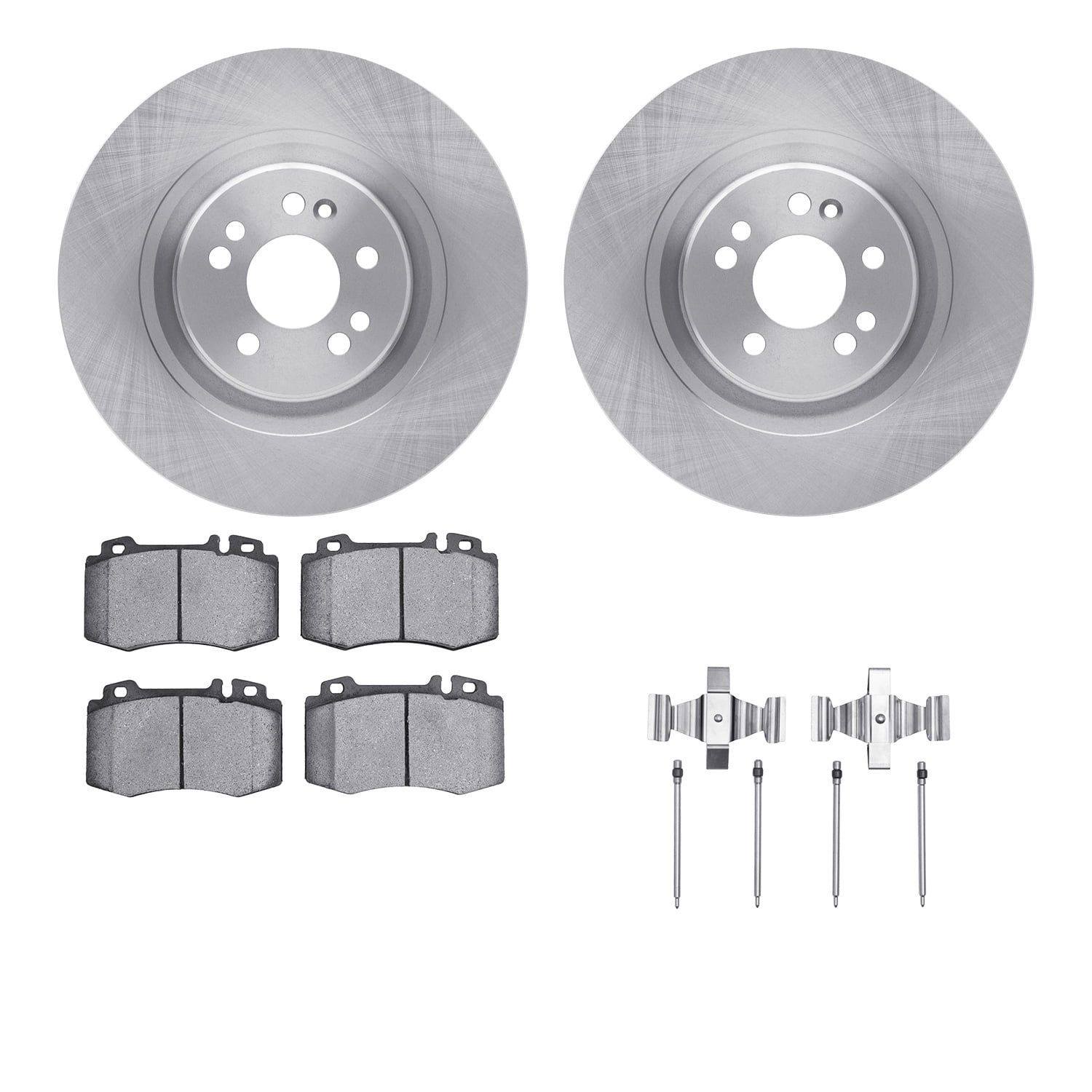 Dynamic Friction Company Front Brake Rotors with 5000 Advanced Brake Pads includes Hardware 6512-63497
