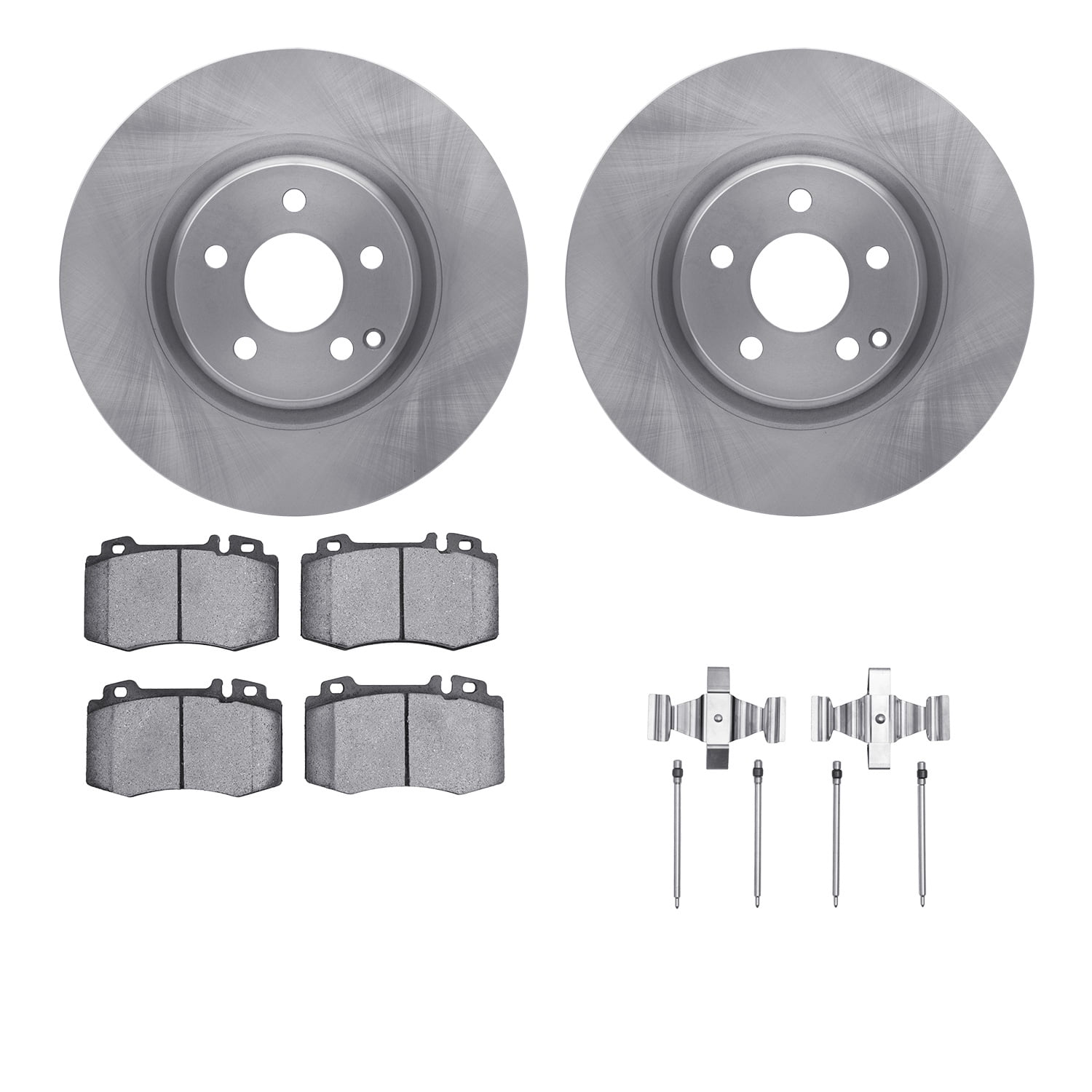 Dynamic Friction Company Front Brake Rotors with 5000 Advanced Brake Pads includes Hardware 6512-63509