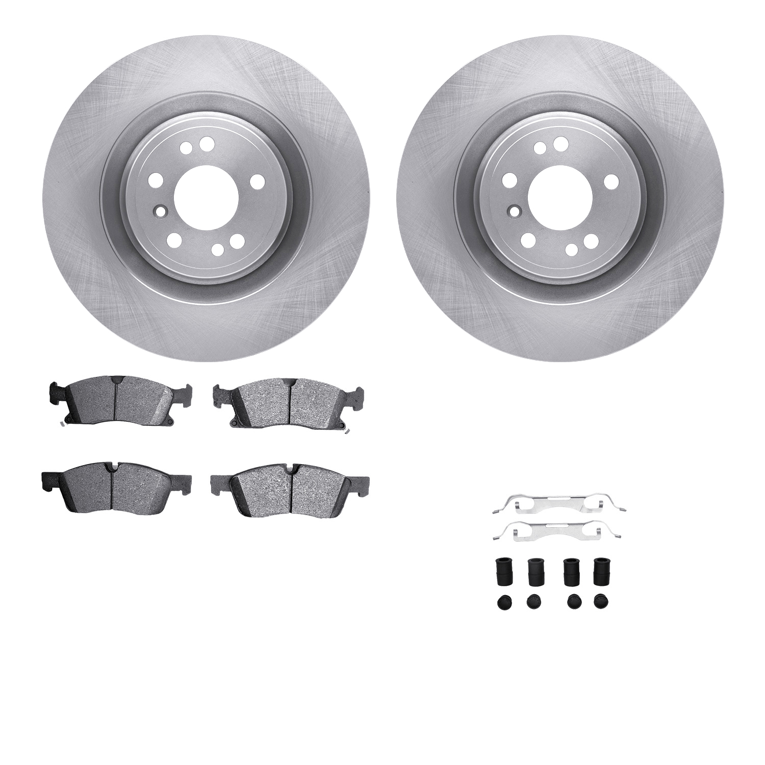 Dynamic Friction Company Front Brake Rotors with 5000 Advanced Brake Pads includes Hardware 6512-63563