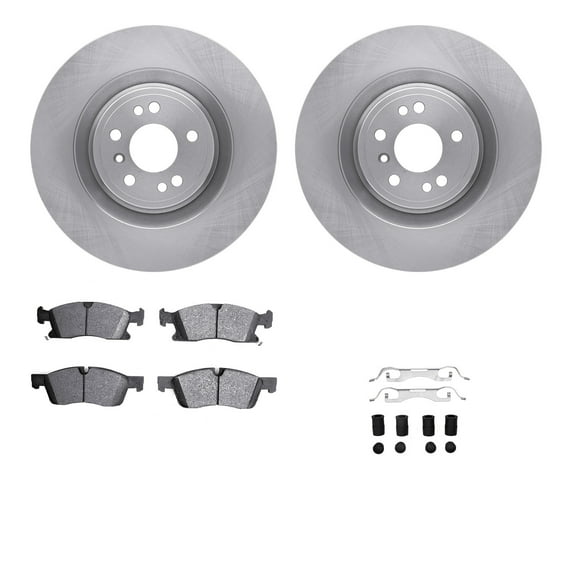 Dynamic Friction Company Front Brake Rotors with 5000 Advanced Brake Pads includes Hardware 6512-63564