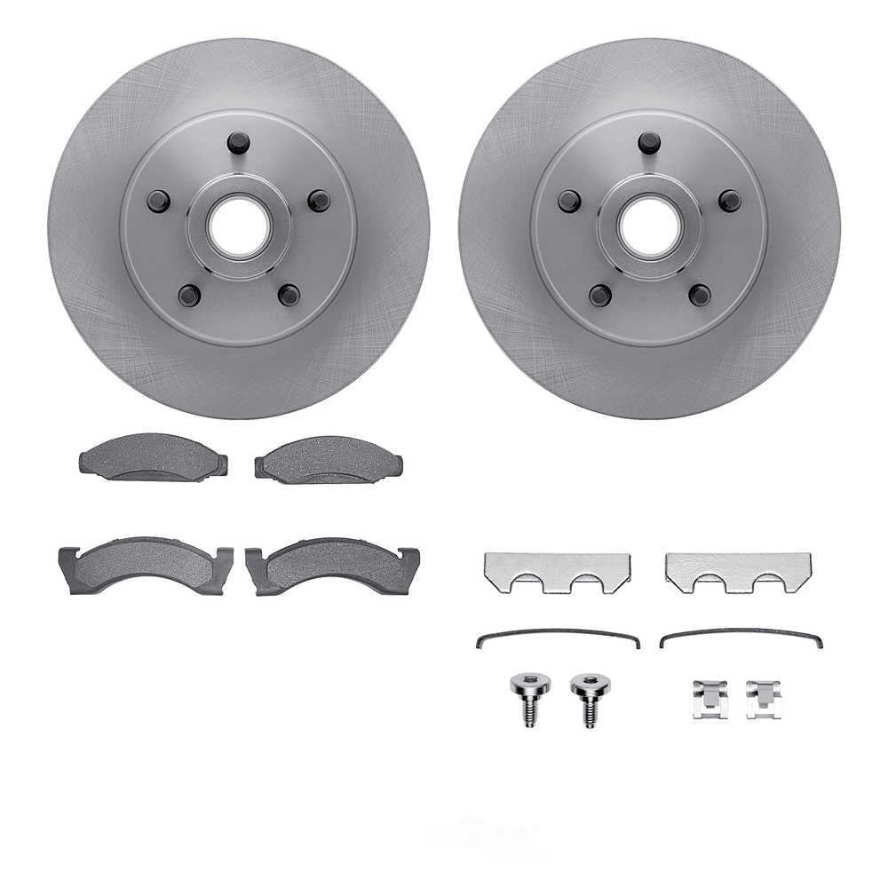 Dynamic Friction Company 6512-66010 DFC Rotors with 5000 Advanced Brake Pads includes Hardware