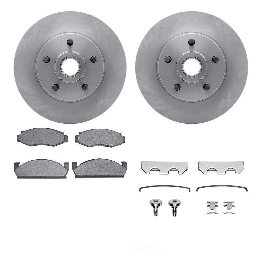 Dynamic Friction Company 6512-66011 DFC Rotors with 5000 Advanced Brake Pads includes Hardware