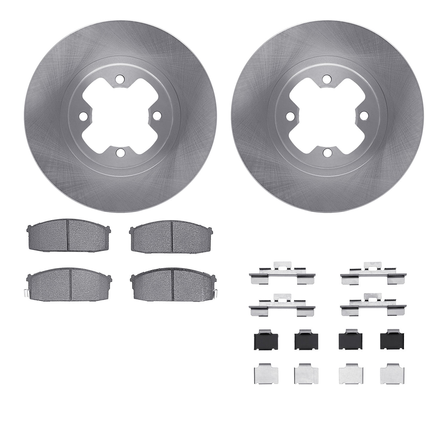 Dynamic Friction Company Front Brake Rotors with 5000 Advanced Brake Pads includes Hardware 6512-67138