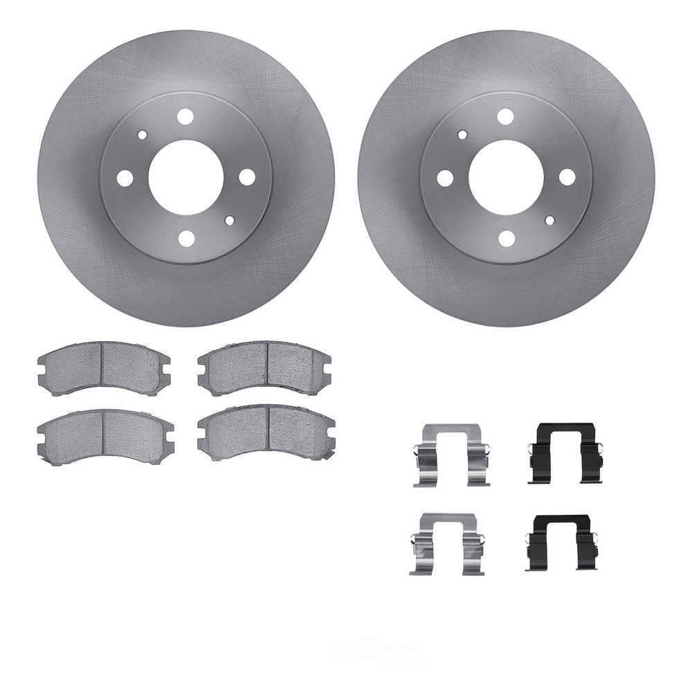 Dynamic Friction Company 6512-67151 DFC Rotors with 5000 Advanced Brake Pads includes Hardware