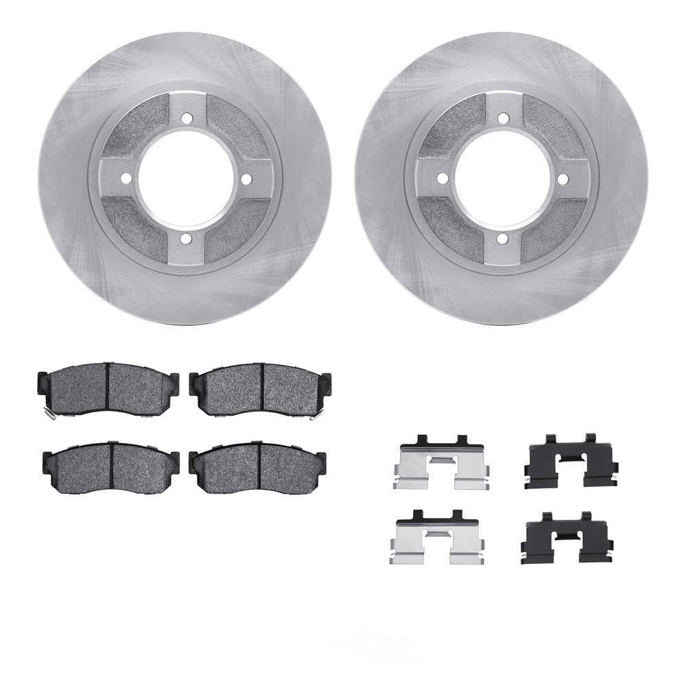 Dynamic Friction Company 6512-67176 DFC Rotors with 5000 Advanced Brake Pads includes Hardware