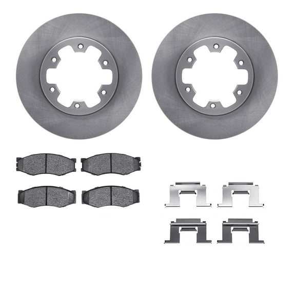 Dynamic Friction Company Front Brake Rotors with 5000 Advanced Brake Pads includes Hardware 6512-67275
