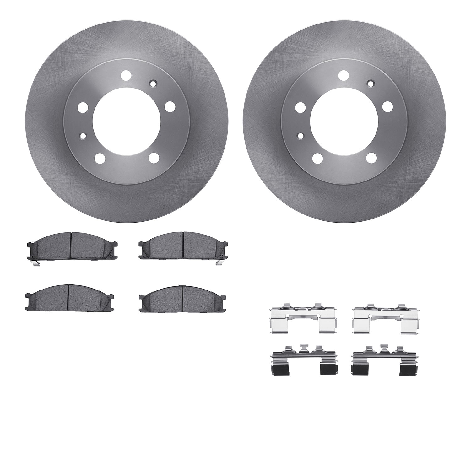 Dynamic Friction Company Front Brake Rotors with 5000 Advanced Brake Pads includes Hardware 6512-67287