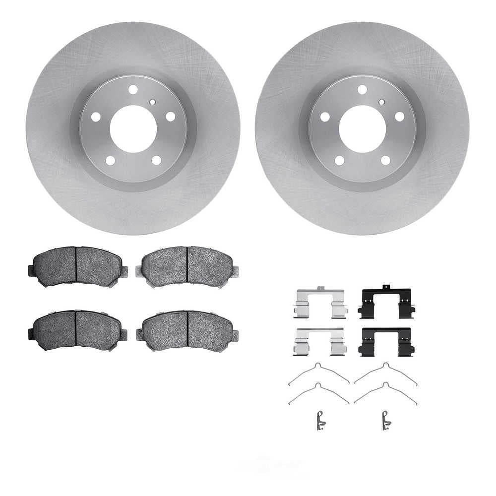 Dynamic Friction Company 6512-67347 DFC Rotors with 5000 Advanced Brake Pads includes Hardware