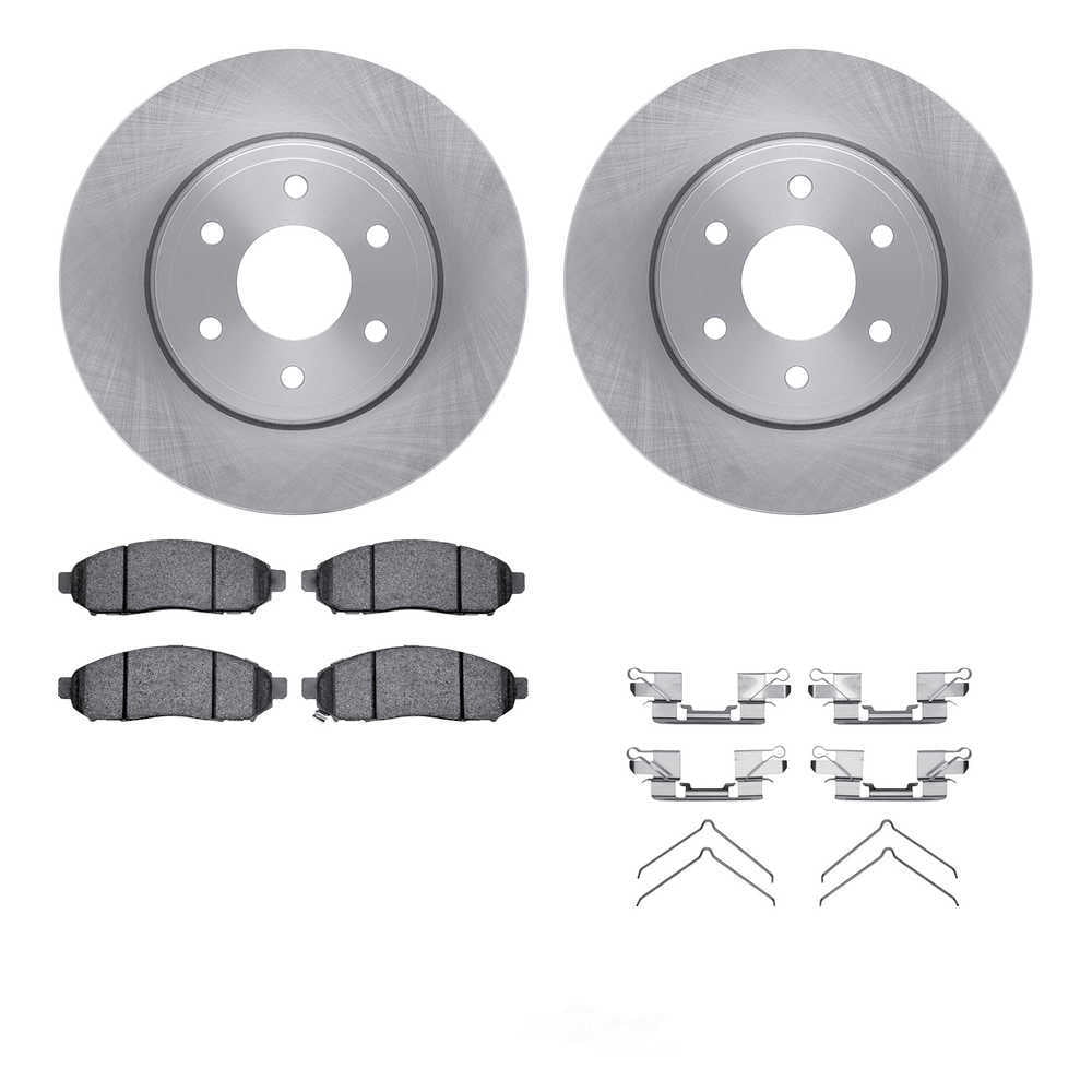 Dynamic Friction Company 6512-67486 DFC Rotors with 5000 Advanced Brake Pads includes Hardware