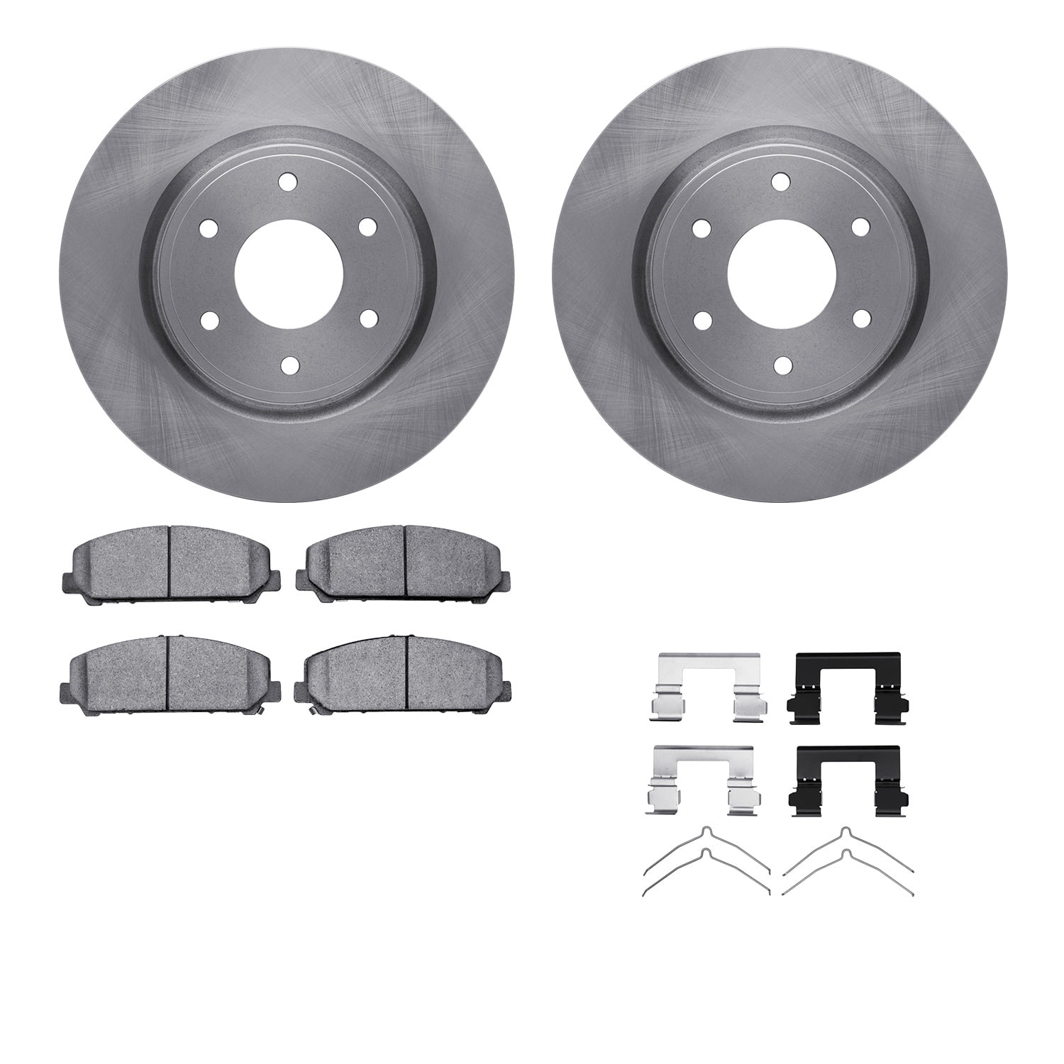 Dynamic Friction Company Front Brake Rotors with 5000 Advanced Brake Pads includes Hardware 6512-67492
