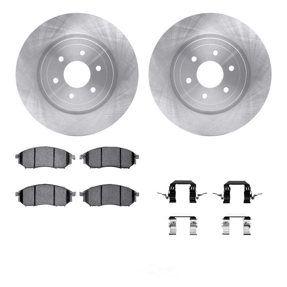 Dynamic Friction Company 6512-67498 DFC Rotors with 5000 Advanced Brake Pads includes Hardware