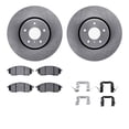 thumbnail image 1 of Dynamic Friction Company Front Brake Rotors with 5000 Advanced Brake Pads includes Hardware 6512-68068, 1 of 3