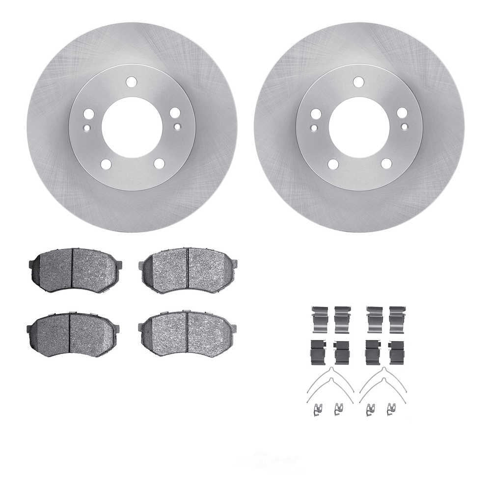 Dynamic Friction Company 6512-72071 DFC Rotors with 5000 Advanced Brake Pads includes Hardware