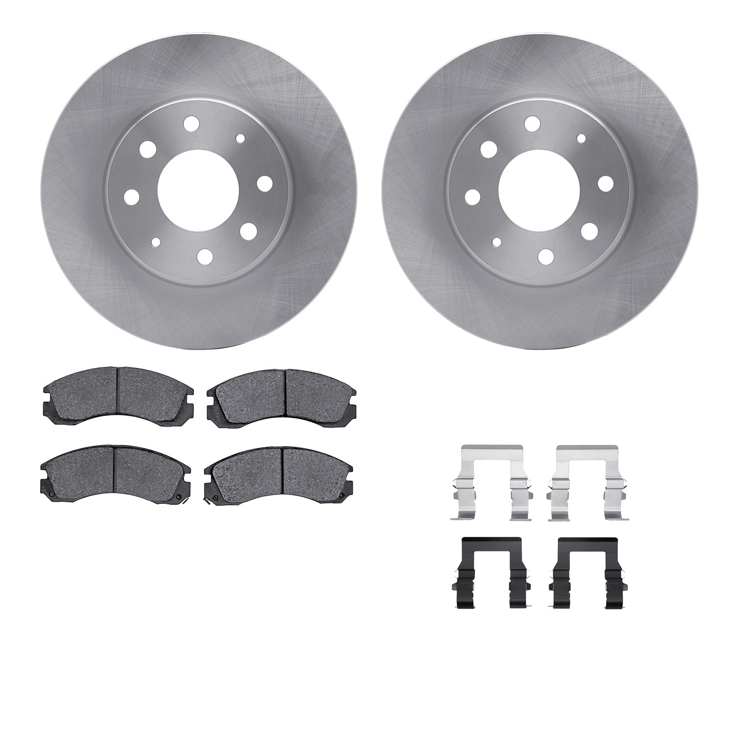 Dynamic Friction Company Front Brake Rotors with 5000 Advanced Brake Pads includes Hardware 6512-72119