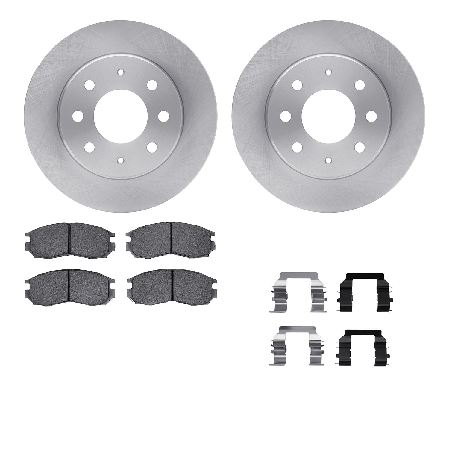 Dynamic Friction Company Front Brake Rotors with 5000 Advanced Brake Pads includes Hardware 6512-72140